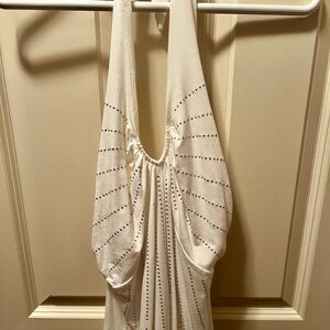 Rhinestone sleeveless tank with plunging back!